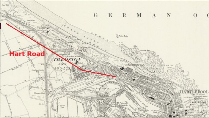 Hartlepool - Bicycle Club Grounds : Map credit National Library of Scotland